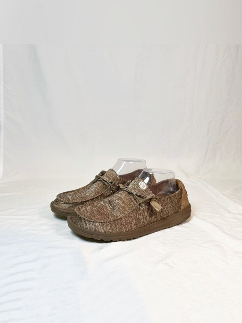Hey Dude Womens Tan Wendy Sport Knit Slip On Loafers~10~NEW